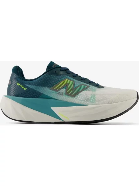 Buty do biegania New Balance FuelCell Rebel v5 zielono-turkusowo-białe białe