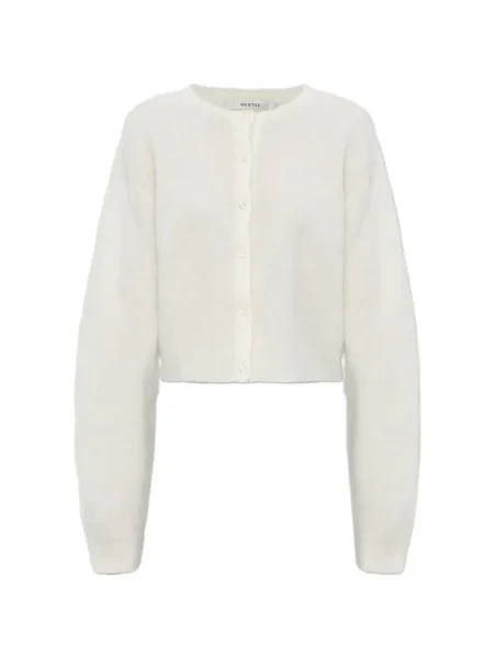 Cropp cardigan Gestuz alb
