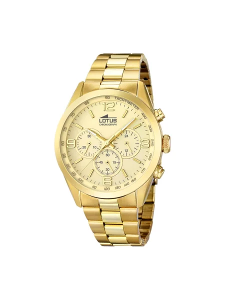 Lotus Analogové hodinky Chronograph Chrono zlatá