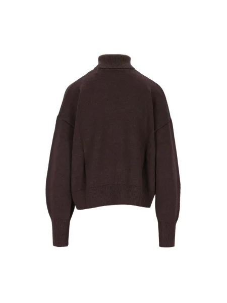 Sweter z golfem Marant Etoile brązowy