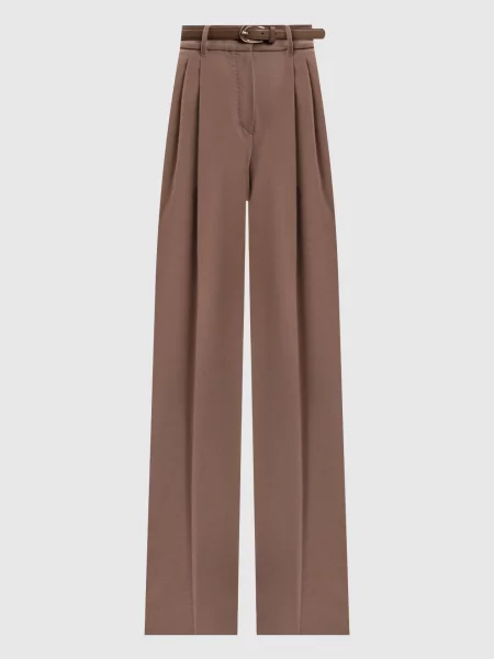 Шерстяные брюки Max Mara коричневые