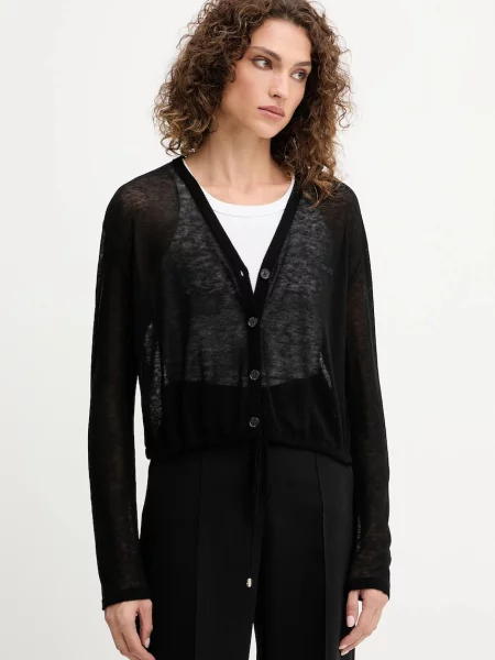 Patrizia Pepe cardigan din lână negru