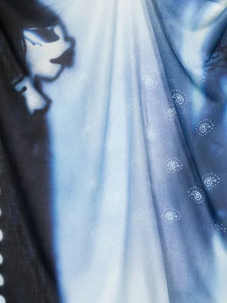 Raštuotas šalikas Givenchy mėlyna