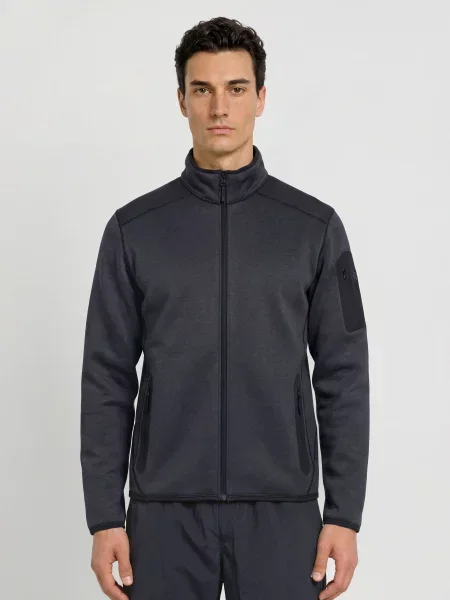 Arc'teryx Pletená Fleecová Mikina Covert černá