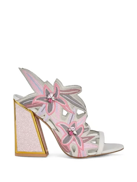 Sandale Kat Maconie cu model floral alb