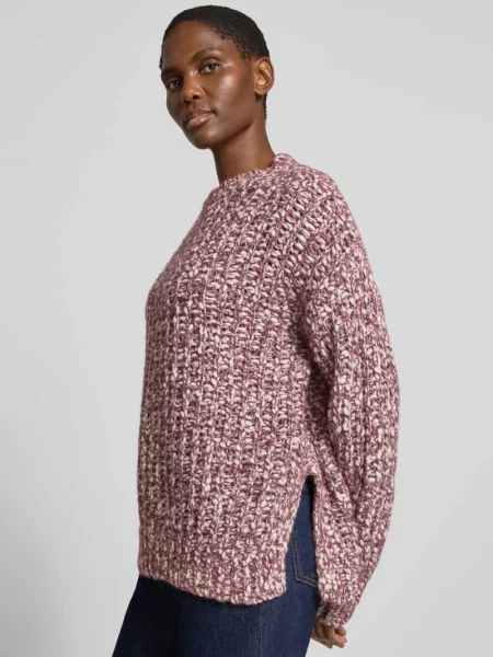 Sweter z mieszanki wełny i wełny z alpaki model C_Flocasia' Boss pomarańczowy