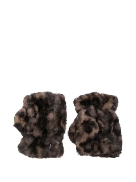 Mănuși Apparis cu imagine cu model leopard maro