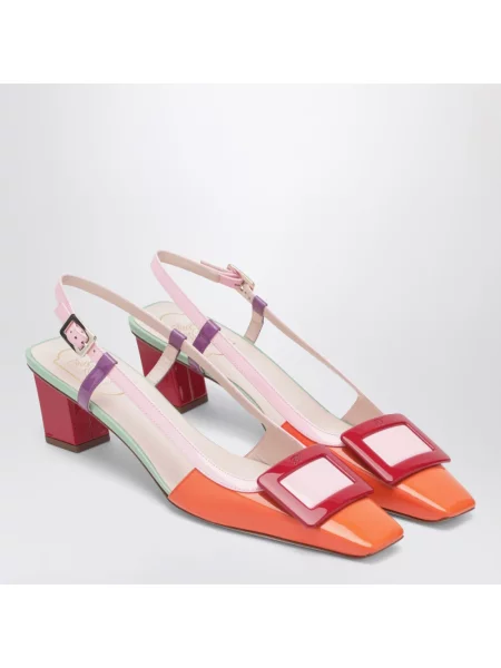 Czółenka Roger Vivier skórzana z otwartą piętą
