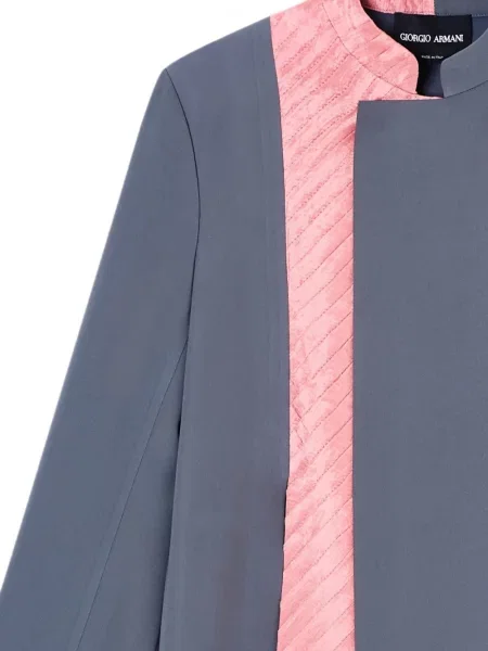 Gulerat palton Giorgio Armani gri