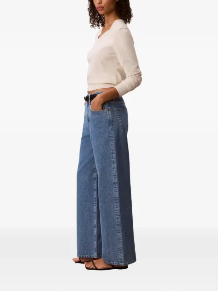 Blugi Calvin Klein cu 5 buzunare albastru