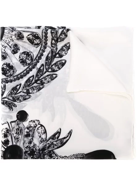 Fular Givenchy cu imagine alb