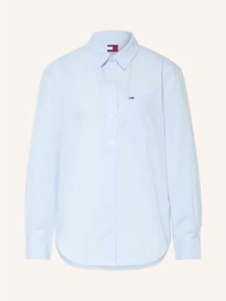 Tommy Jeans Košilová Halenka tmavě modrá