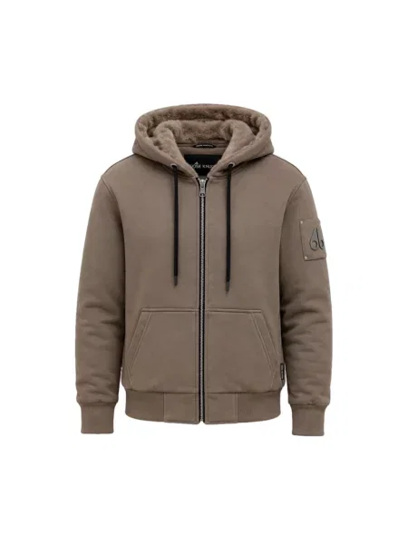 Bluza z kapturem Moose Knuckles z kapturem beżowa