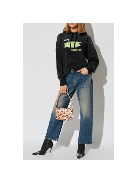 Bluza z kapturem Diesel z kapturem czarna