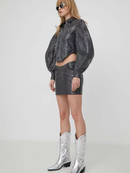 Fusta mini Rotate gri