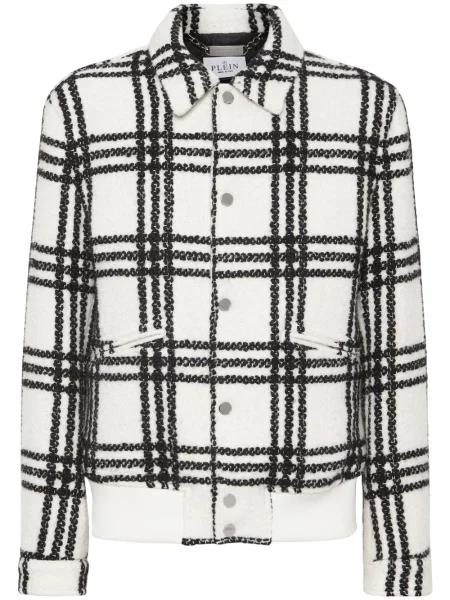 Яке тип бомбър Philipp Plein бяло