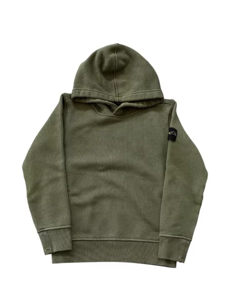 Bluza z kapturem dziecięca Stone Island zielona