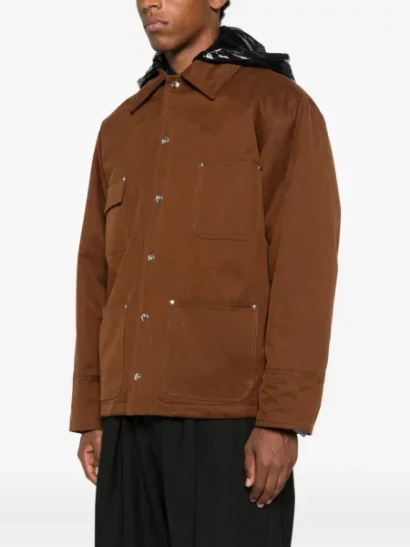 Geacă Plan C cu glugă maro