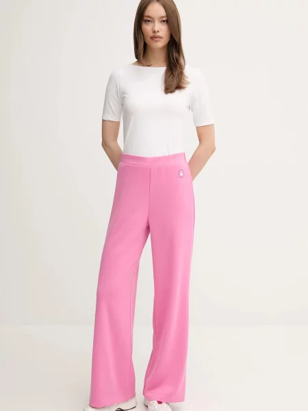 Однотонные спортивные штаны United Colors Of Benetton розовые