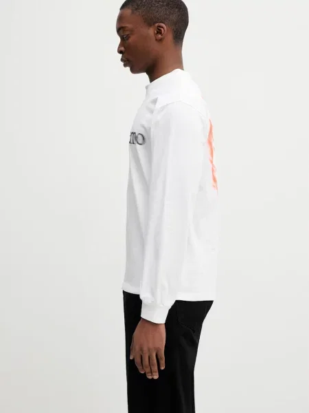 NO PROBLEMO Koszulki Mężczyzna XL Smile Away LS Tee biały