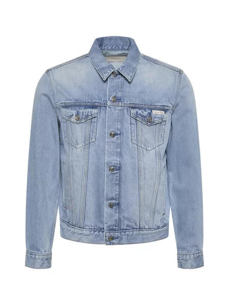 Calvin Klein Jeans Geacă de primăvară-toamnă CLASSIC denim albastru