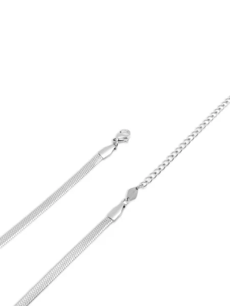 Κολιέ Nialaya Jewelry με μοτίβο φίδι ασημί