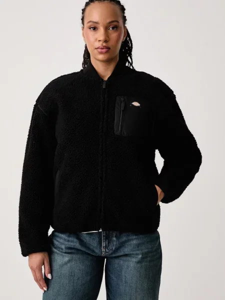 Dickies rozepínací mikina fleecová černá