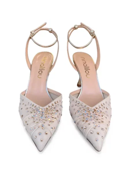 Pantofi cu toc Ninalilou slingback