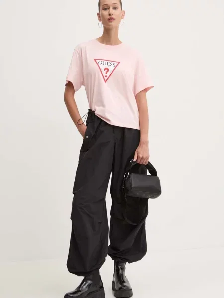 Футболка Guess Jeans рожевий