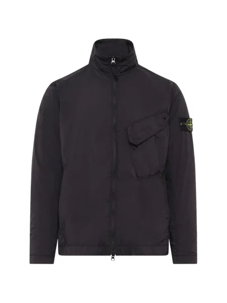Cămașă Stone Island cu strasuri stretch negru