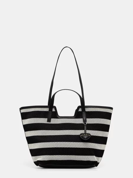 Morgan geantă shopper pentru femei împletită negru