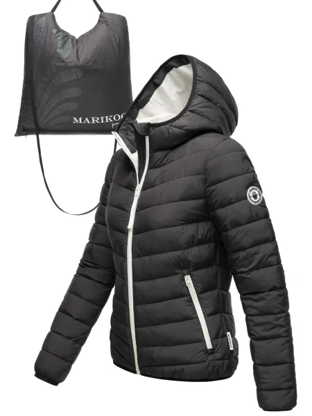 MARIKOO Geacă de primăvară-toamnă Pack Mich Ein negru alb