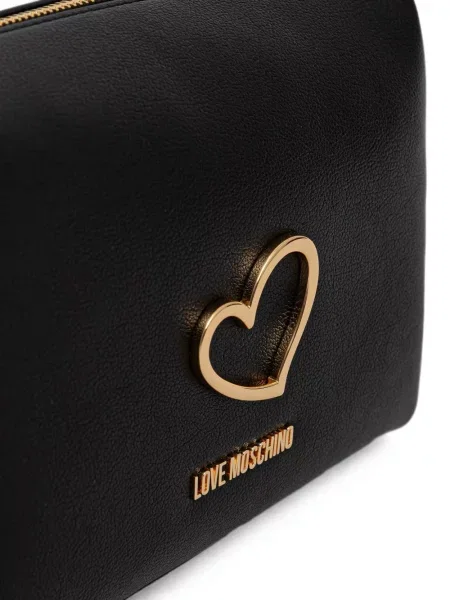Чанта Love Moschino със сърца черно