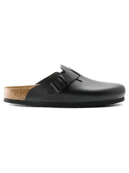 Klapki Birkenstock skórzane czarne