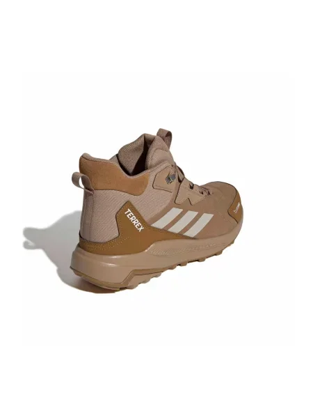 Botki Adidas skórzane beżowe