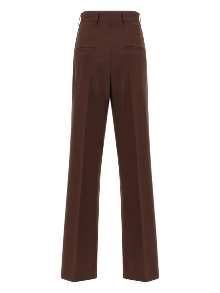 Pantaloni Armarium de lână plisate maro