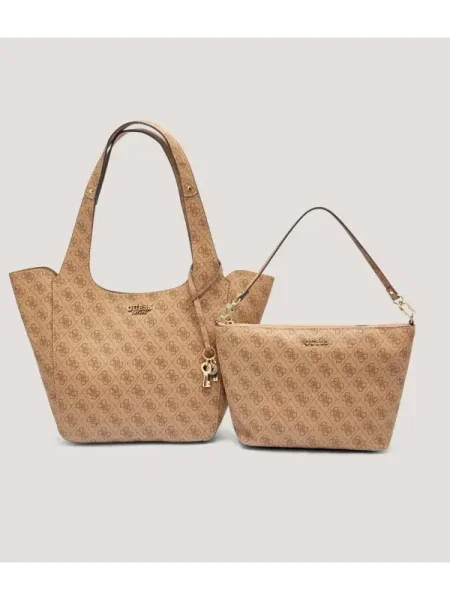 Guess Geantă shopper 2 în 1 CALISTA bej