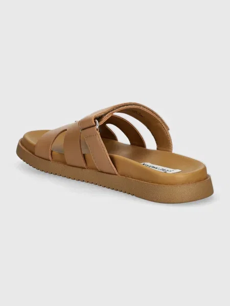 Papuci Steve Madden din piele maro