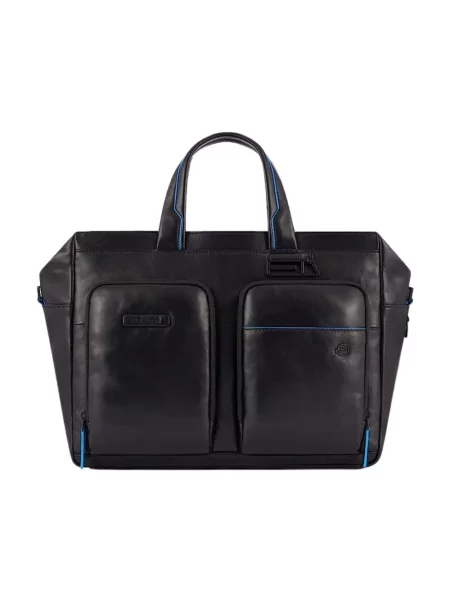 Torebka skórzana Piquadro skórzana elegancka czarna