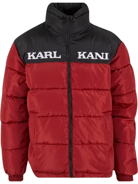 Karl Kani Geacă de iarnă Essential roşu închis / negru alb