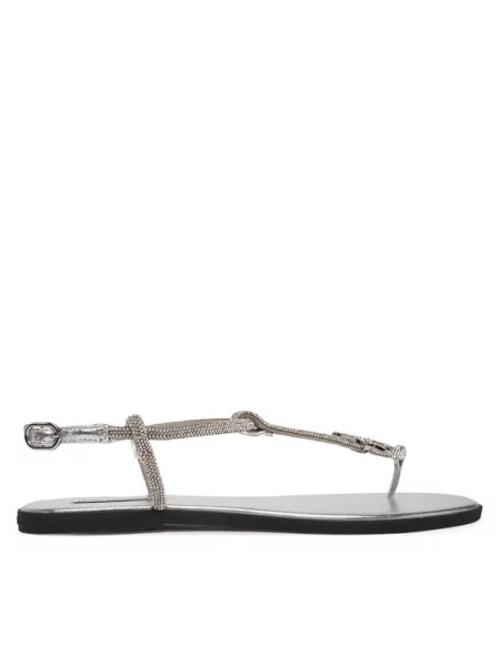 KARL LAGERFELD Sandali Olympia II Srebrna