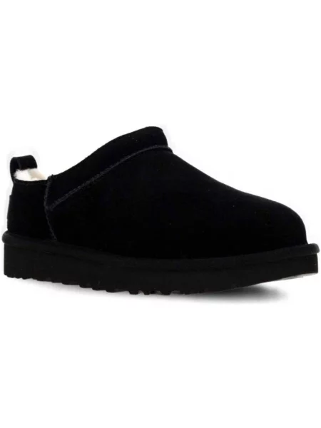 UGG De piele mules încălțăminte W CLASSIC MICRO cu adaos de lână negru