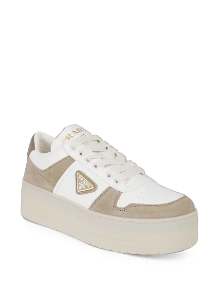 Sneakerși Prada din piele de căprioară