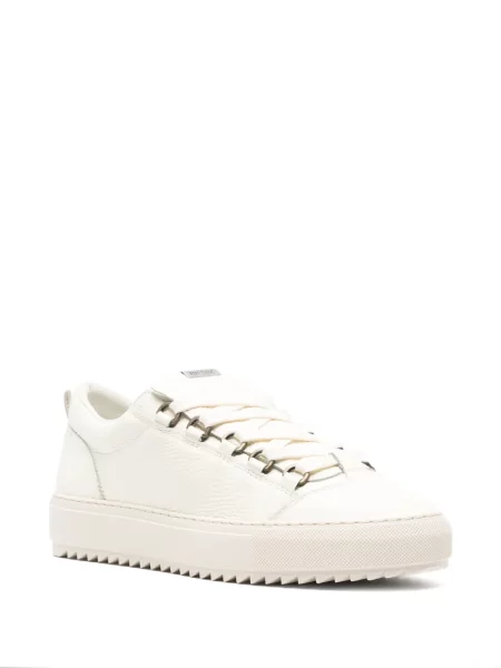 Sneakerși Represent din piele alb