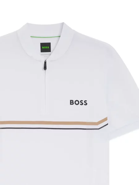 Tricou polo Boss alb