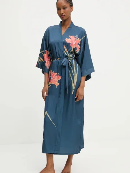 Халат Answear.LAB тъмносиньо