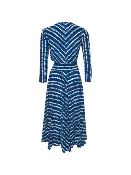 Rochie midi Maje cu legături albastru