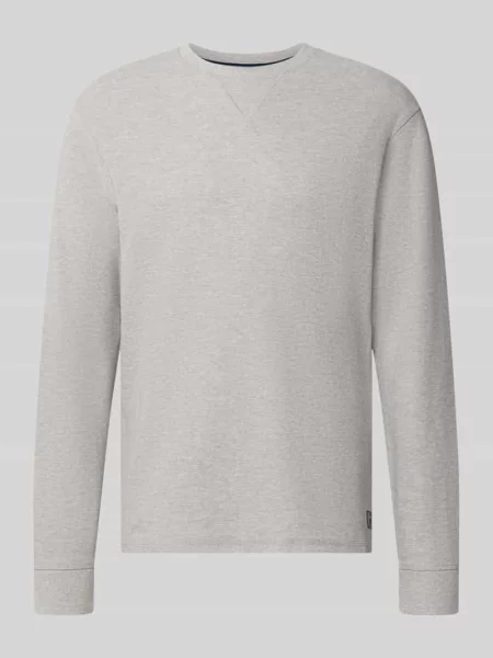 Bluzka z długim rękawem o kroju regular fit z fakturą wafla Scotch & Soda