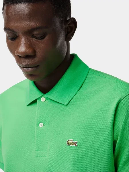 Поло Lacoste зеленое