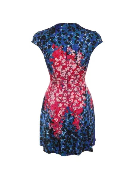 Rochie mini Peter Pilotto cu imagine cu imprimeu abstract albastru